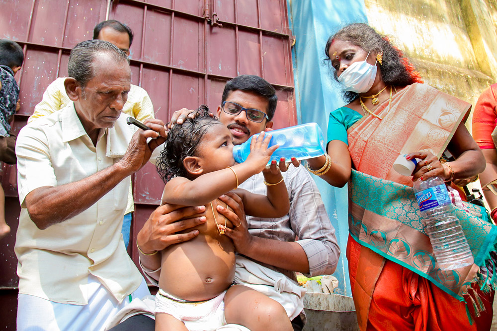 Best Tonsure & Ear Piercing Photoshoot In Pondicherry