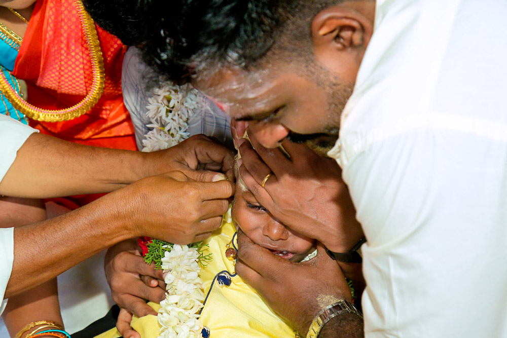 Best Tonsure & Ear Piercing Photoshoot In Pondicherry