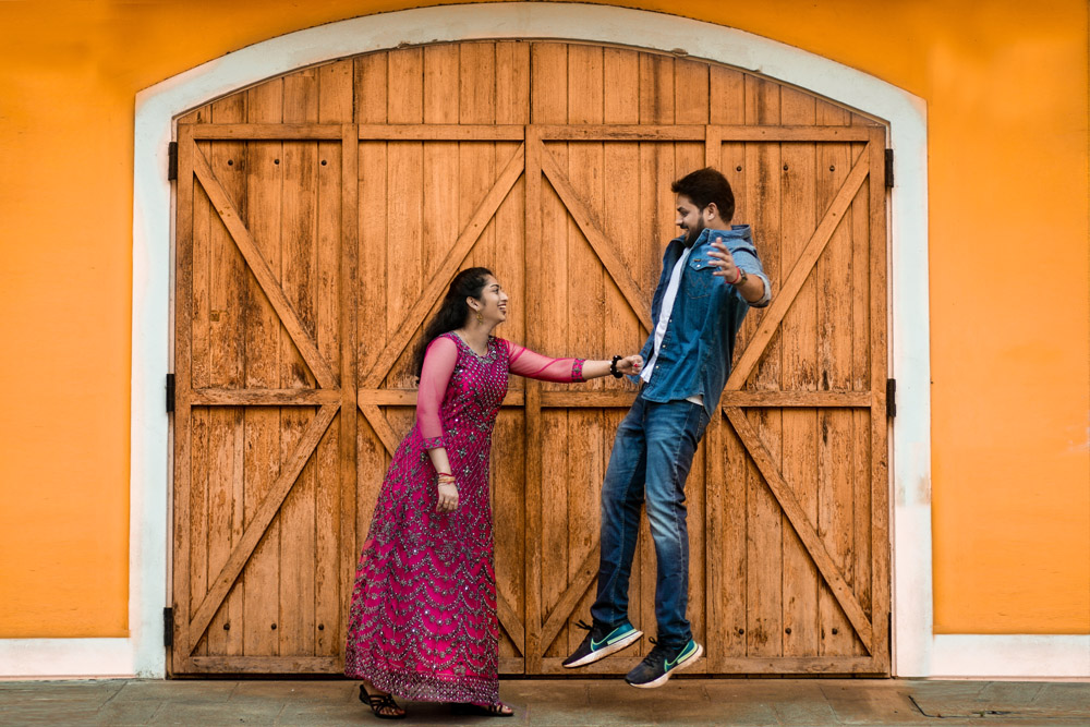 Best White Town Outdoor Photoshoot In Pondicherry