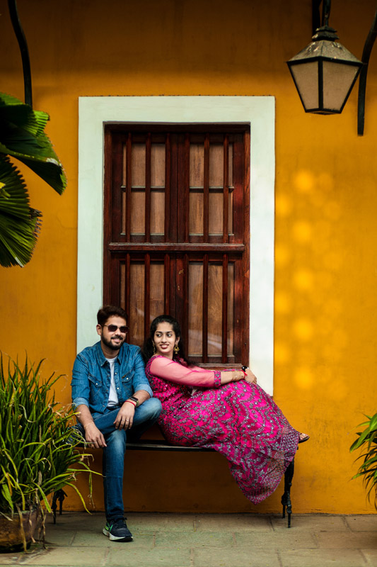 Best White Town Outdoor Photoshoot In Pondicherry